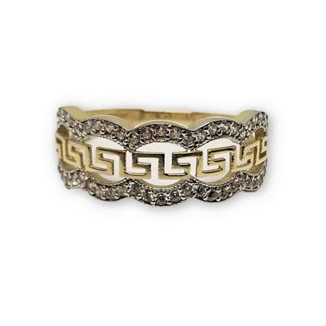 Bague Versace en or 10k WGR